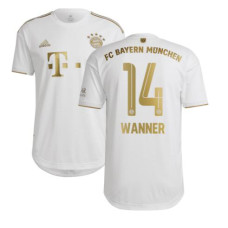 Women 2022-2023 Bayern Munich Paul Wanner 14 Away White Authentic Jersey